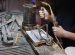 goldsmith worplace, hands and tools